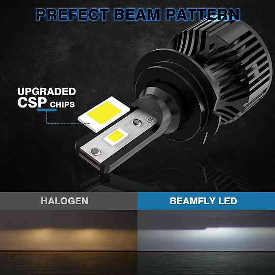 BEAMFLY H11 Светодиодные лампы для головных фар 16000 лм Автомобильные лампы дальнего/ближнего света 100 Вт Днепр