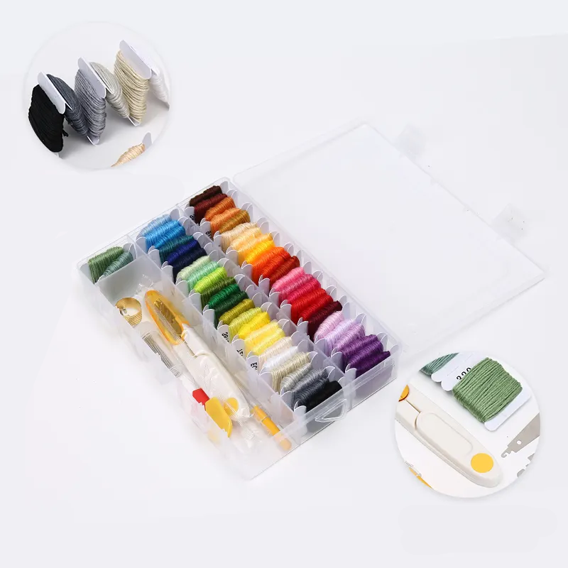 Набор ниток для вышивания в пластиковом контейнере, сет №5 Каменец-Подольский - изображение 4