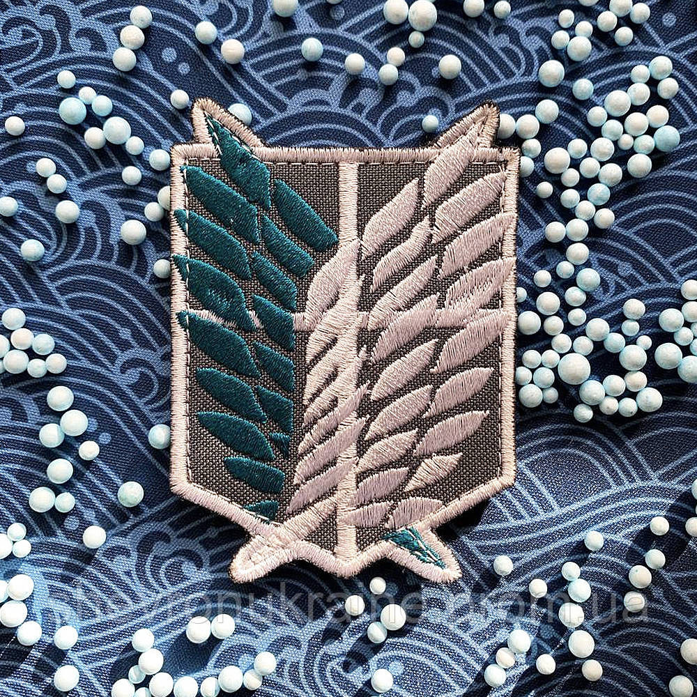 Шеврон Легион разведки. Атака титанов (Форма контурная. На липучке) Размер 9x7см Киев - изображение 5