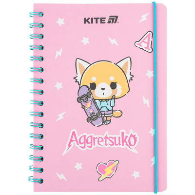 Блокнот Kite на спіралі A5 Aggretsuko , 80 аркушів, клітинка (AR25-190) Вінниця - фото 1