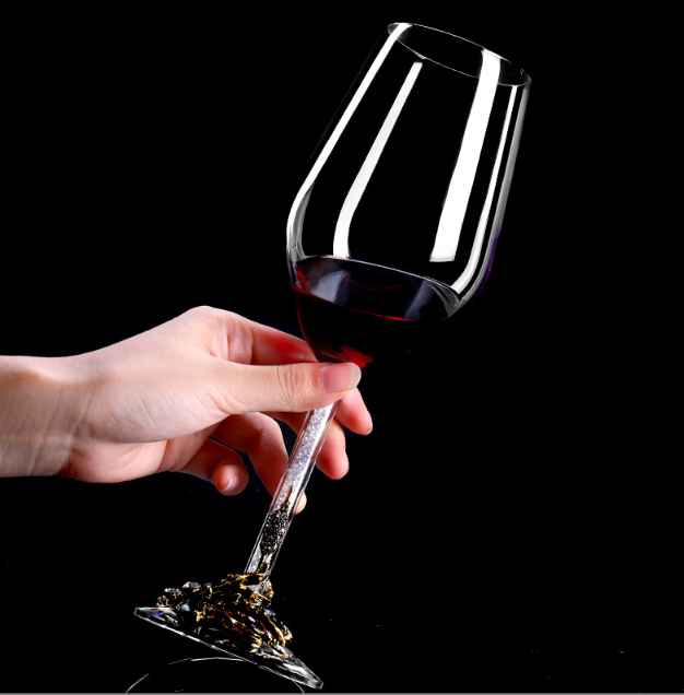 Декантер графин для вина U-подібний 2 келихи з СРІБНИМ метал декором, кристалами ПОДАРУНКОВА УПАКОВКА Кременчук - фото 8