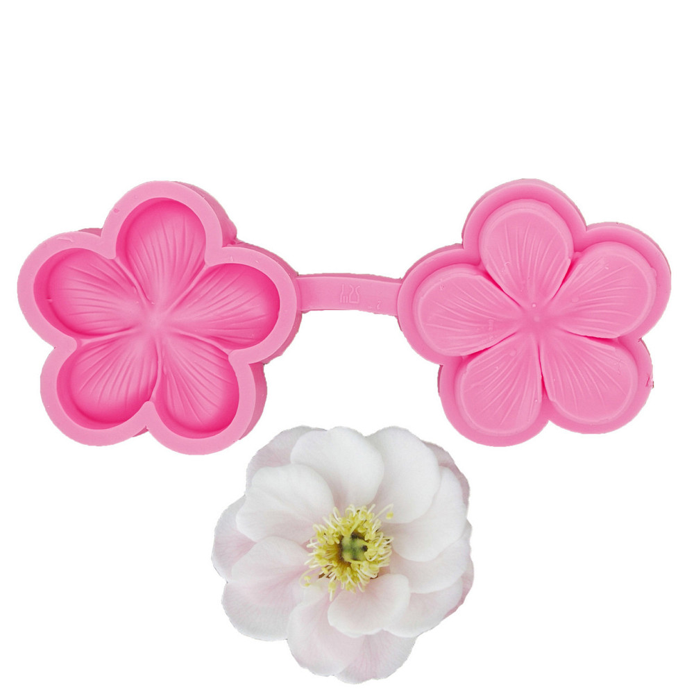 Молд силиконовый Цветок сливы 52 мм розовый Киев - изображение 8
