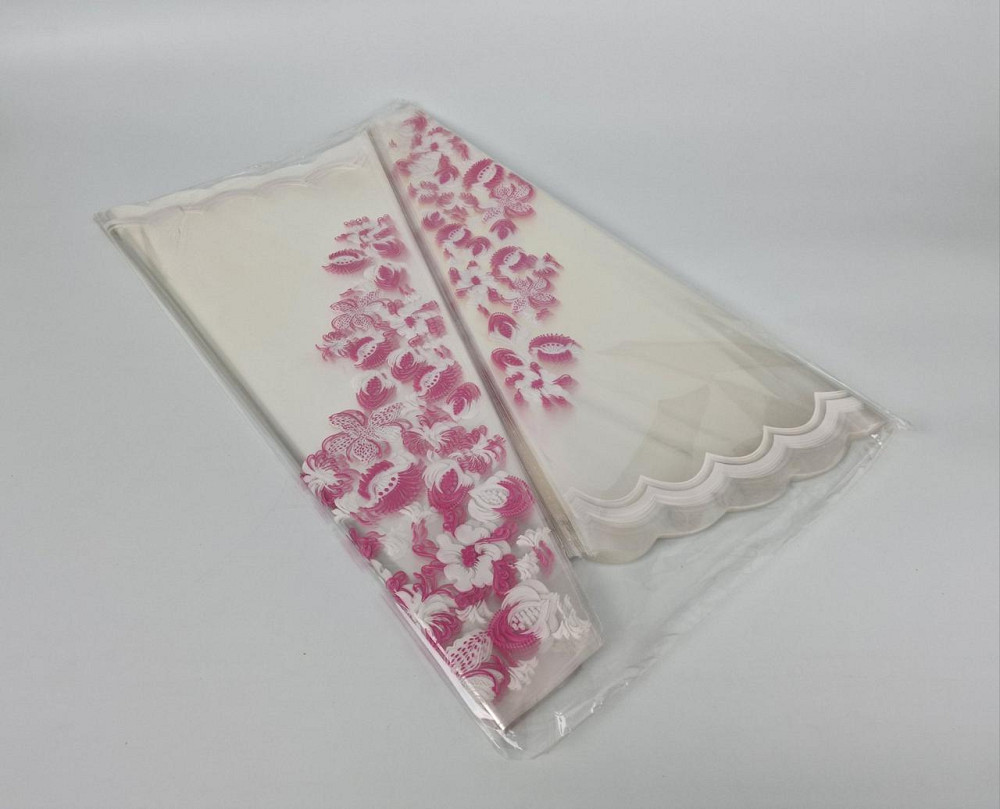 Упаковка конус під квіти h60/14низ/56верх(100 шт.) Рожеві квіти 170 (2) (100 шт.) Харків - фото 2