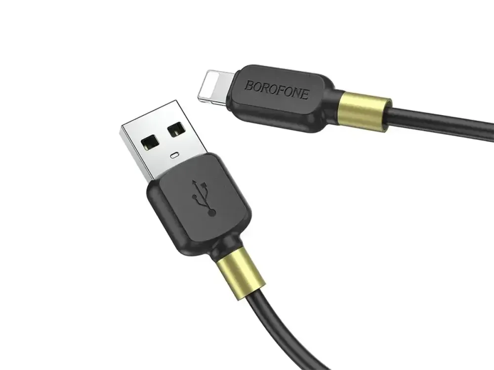 Кабель USB - Lightning Borofone BX59 Defender 1м 3А швидка зарядка для iPhone iPad шнур із чіпом захисту Одеса - фото 3