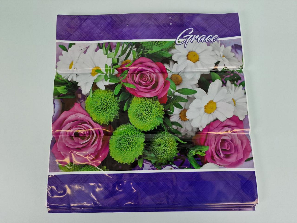 Поліетиленовий пакет (40х40) з пластиковою ручкою "Грейс" без ручки (10 шт.) Харків - фото 2