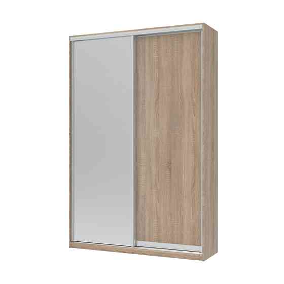 Шкаф-купе двухдверный Doros Сити Лайт 150х45х225 см Дуб сонома/1 Зеркало (DRS-011082) Львов