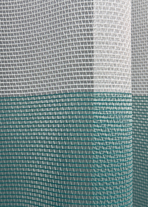 Тюль VR-Textil 1749т Сітка Льон Білий з бірюзовим 300х250 см (42-0758) Київ - фото 6