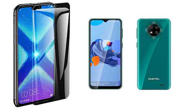 Захисне скло NeoGlass для OUKITEL C19, OUKITEL C19 Pro – надпрозоре та стійке Київ