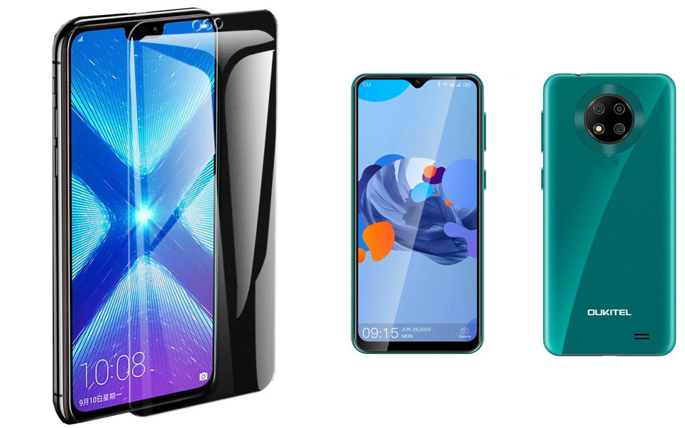 Защитное стекло NeoGlass для OUKITEL C19, OUKITEL C19 Pro – ультрапрозрачное и устойчивое Киев - изображение 2