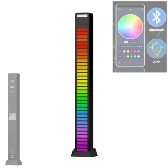 Музыкальный светильник с Bluetooth и аккумулятором D-09-RGB Киев