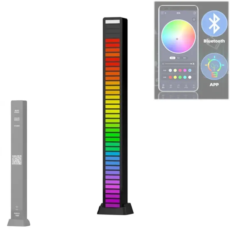 Світильник-еквалайзер з Bluetooth та акумулятором D-09-RGB Київ - фото 1