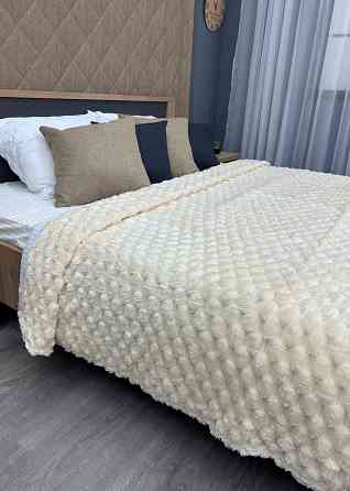 Плед-покривало 210х210 см (+-5см) Соти Кремовий (87-211) Київ