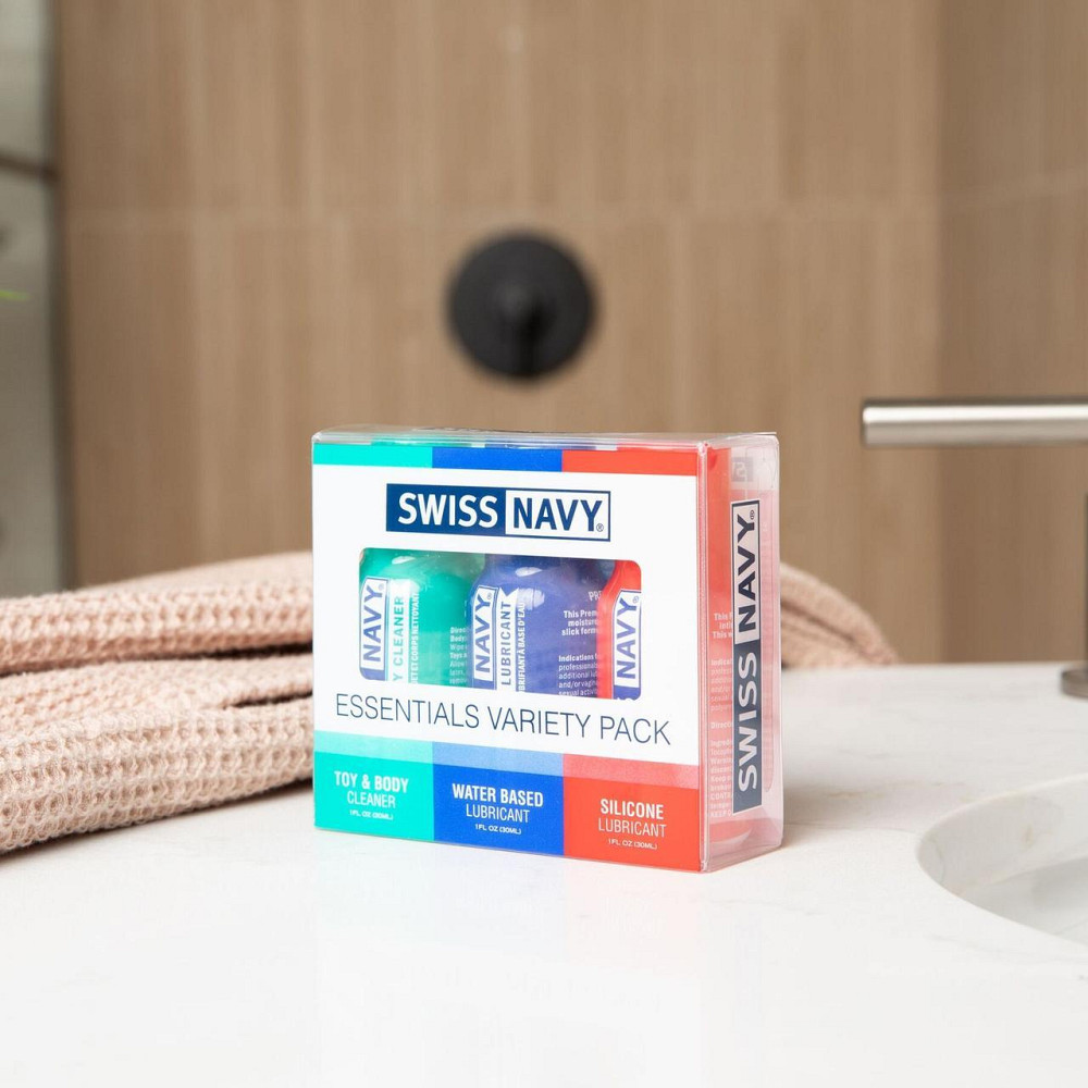 Набір Swiss Navy Essentials Variety Pack 3 х 30 мл (термін 21.01.2027) Sex Aura Київ - фото 7