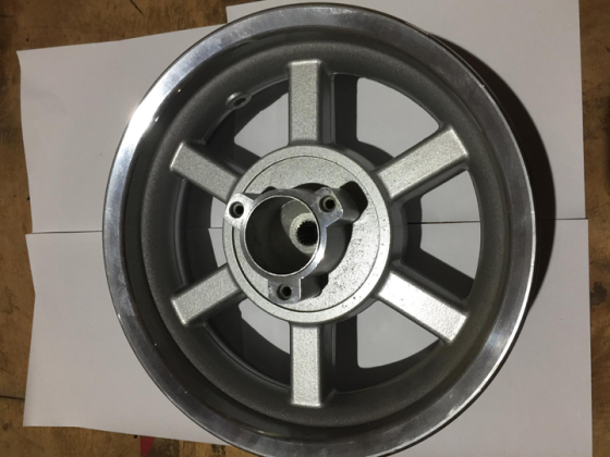 Диск колеса скутер легкосплавный задний 12 / 3,50 * 12 (дисковый) (18 шлицов) Мукачево