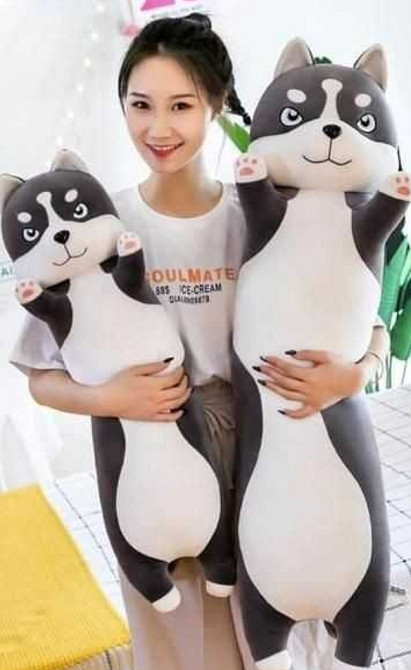 Игрушка обнимашка Хаскі-обнімусь іграшка М'яка подушка-обіймашка. Харків - фото 3