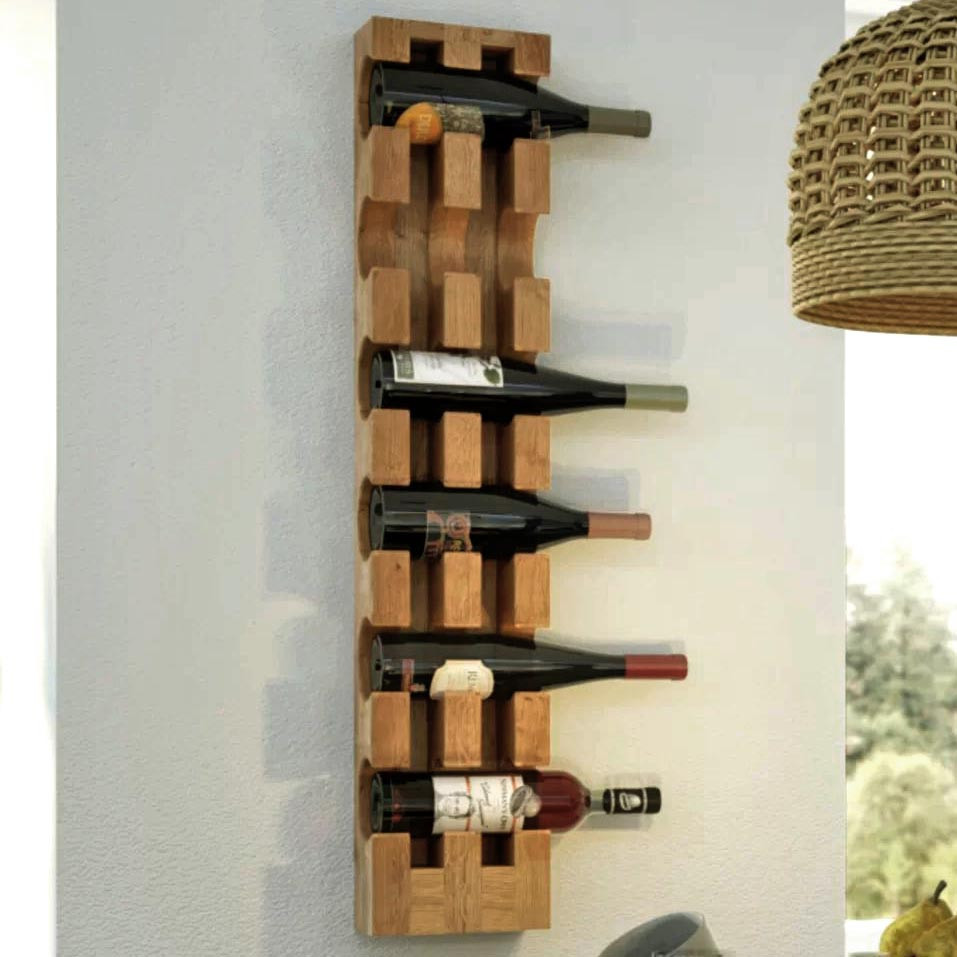 Настінна винна полиця "Нагасакі" сієна Миколаїв - фото 1