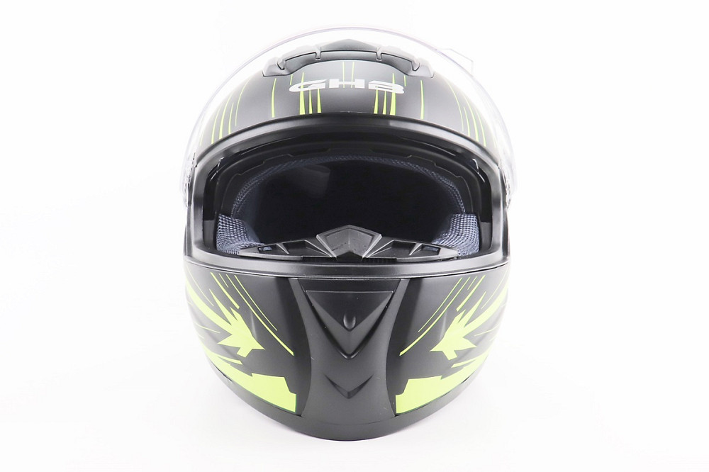 Шолом інтеграл, закритий (сертифікація DOT)+відкидні окуляри BLD-М61 M (57-58см), ЧОРНО-ЖОВТИЙ (флуоресцентний) Київ - фото 6