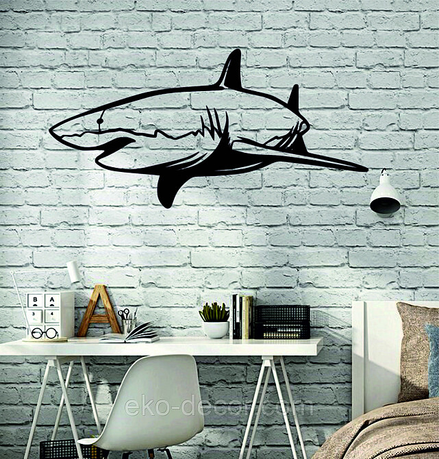 Декоративне настінне Панно «Акула» Декор на стіну Київ - фото 4