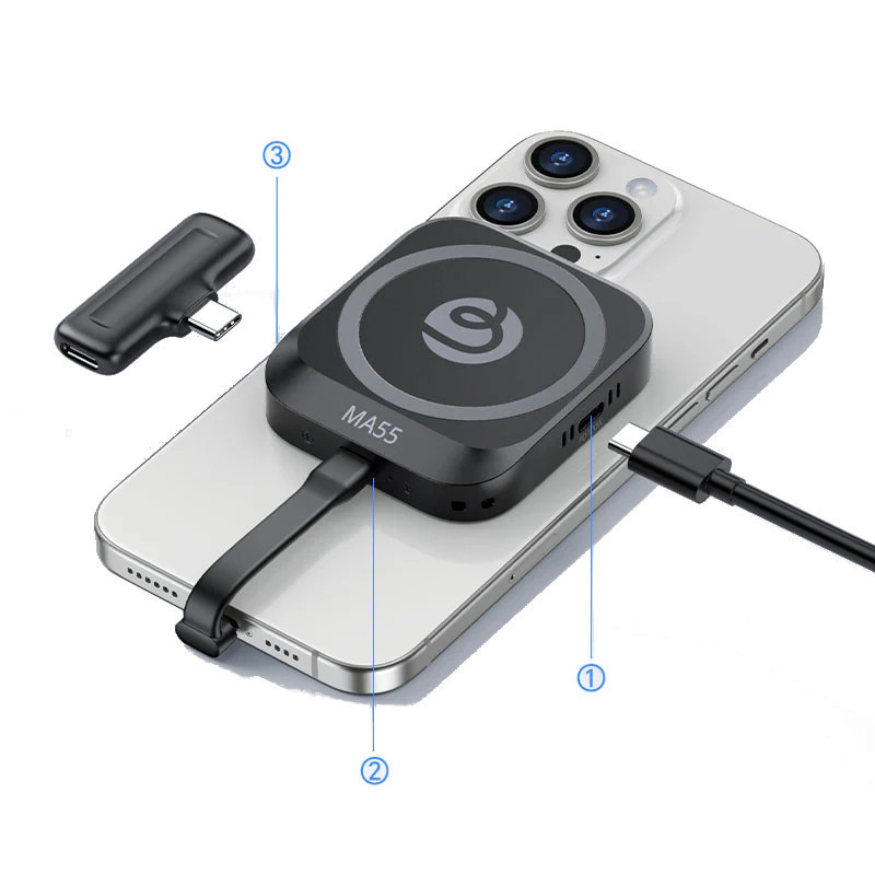 Корпус зовнішній SSD M.2 для телефону з хабом Type-C PD MagSafe Ulanzi MA55 Київ - фото 2