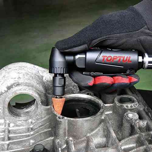 Зачисна машина пневматична кутова 1/4", 6mm 18000об/хв TOPTUL KASD0818 Одеса