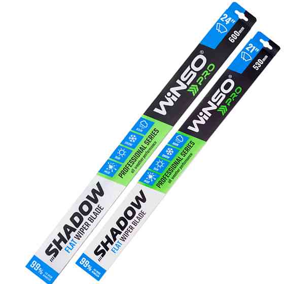 Комплект щіток склоочисників безкаркасних Winso Pro Shadow для Mitsubishi ASX 2010-2023 530/600мм 2шт Львів