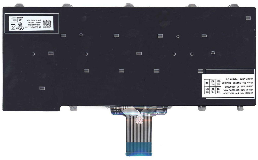 Клавиатура для ноутбука Dell Latitude E5250 E7250 Black, (No Frame) RU Вінниця - фото 3