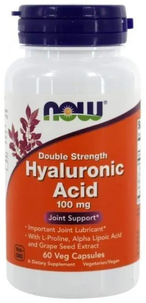 Гиалуроновая кислота Now Foods Hyaluronic Acid 100 мг 60 капсул Киев - изображение 1