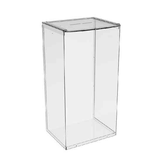 Ящик EKOSTAR без замка для пожертвований и сбора денег 260x200x500. Объем 26 литров Киев