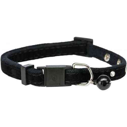 Нашийник Trixie для котів, вельвет з заклепками і дзвіночком (кольори в асортименті) Вінниця