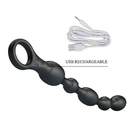 Анальний стимулятор PRETTY LOVE Van, 10 vibration functions Beaded Anal Vibrator! Sex Aura Київ