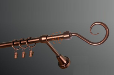 Карниз металевий КМ мідь Ø 16 мм 1, 3.0 Бровари - фото 2