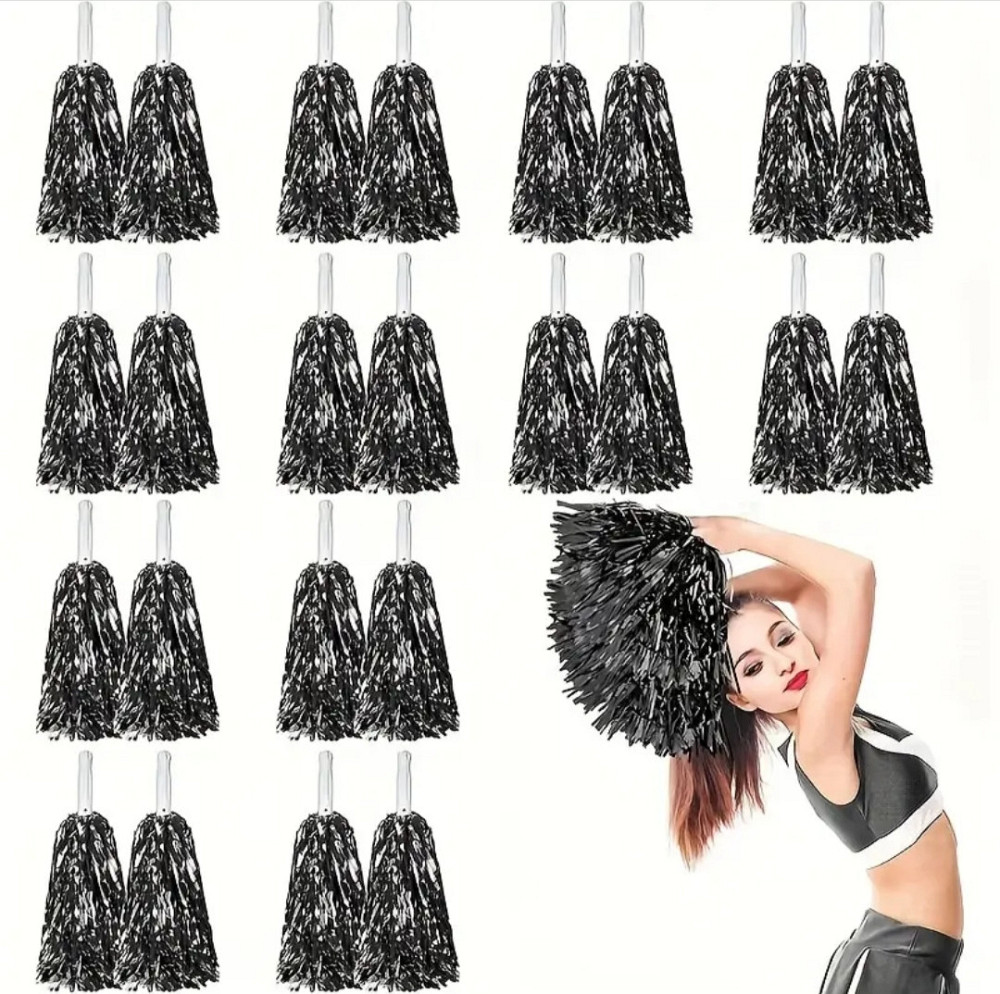 Помпони для чорлідингу чорний 2 шт. Київ - фото 2