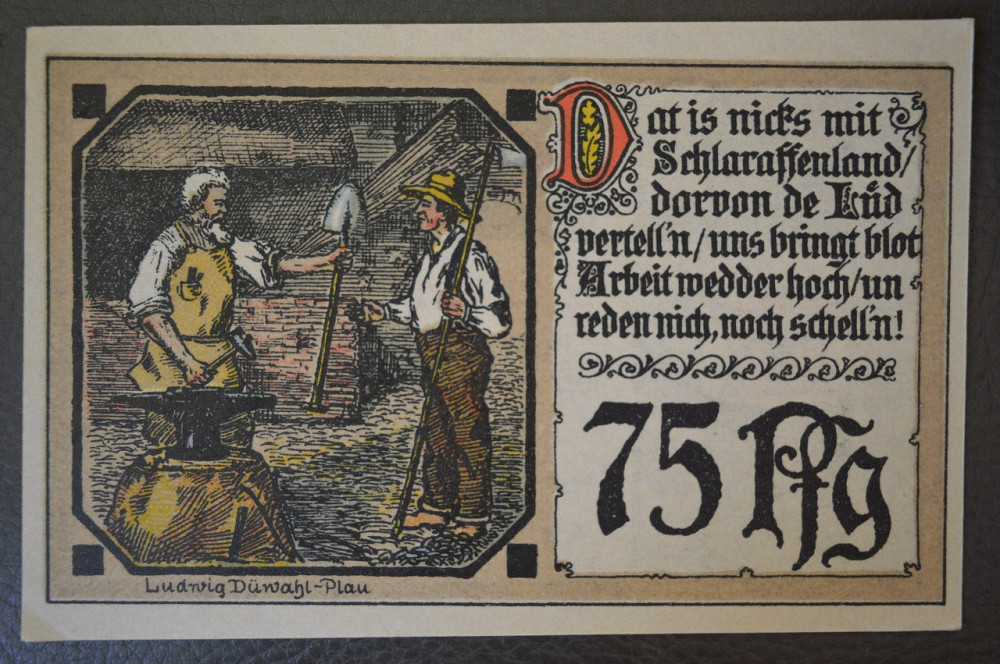 Німеччина. Нотгельд. 75 Pf ( 11 ) Полтава - фото 1