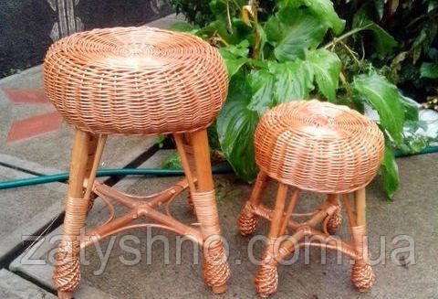 Пуфік-табурет із лози плетений Київ - фото 5