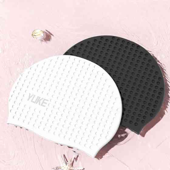 Силиконовая водонепроницаемая шапочка YUKE для плавания Киев