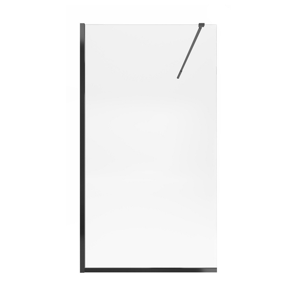 Душевая перегородка Qtap Walk-In Standard BLM201.C8 100х200 см, стекло Clear 8 мм, покрытие CalcLess Киев - изображение 1