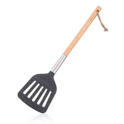 Лопатка кухонна Ardesto Midori, 34.8см, нейлон, дерево, нержавіюча сталь, чорний (AR1302BP) Вінниця