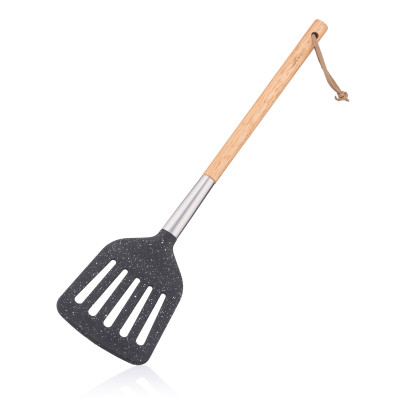 Лопатка кухонна Ardesto Midori, 34.8см, нейлон, дерево, нержавіюча сталь, чорний (AR1302BP) Вінниця - фото 1