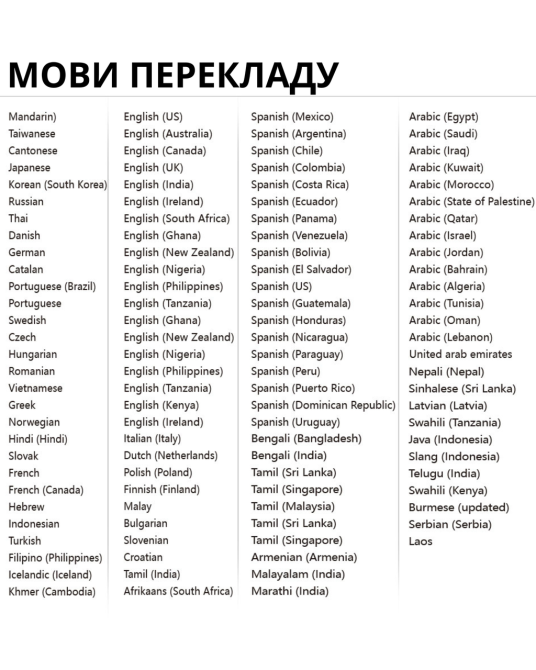 Переводчик электронный фото и аудио перевод портативный,офлайн-перевод: 17 языков,онлайн-перевод: 137 языка Каменец-Подольский - изображение 8