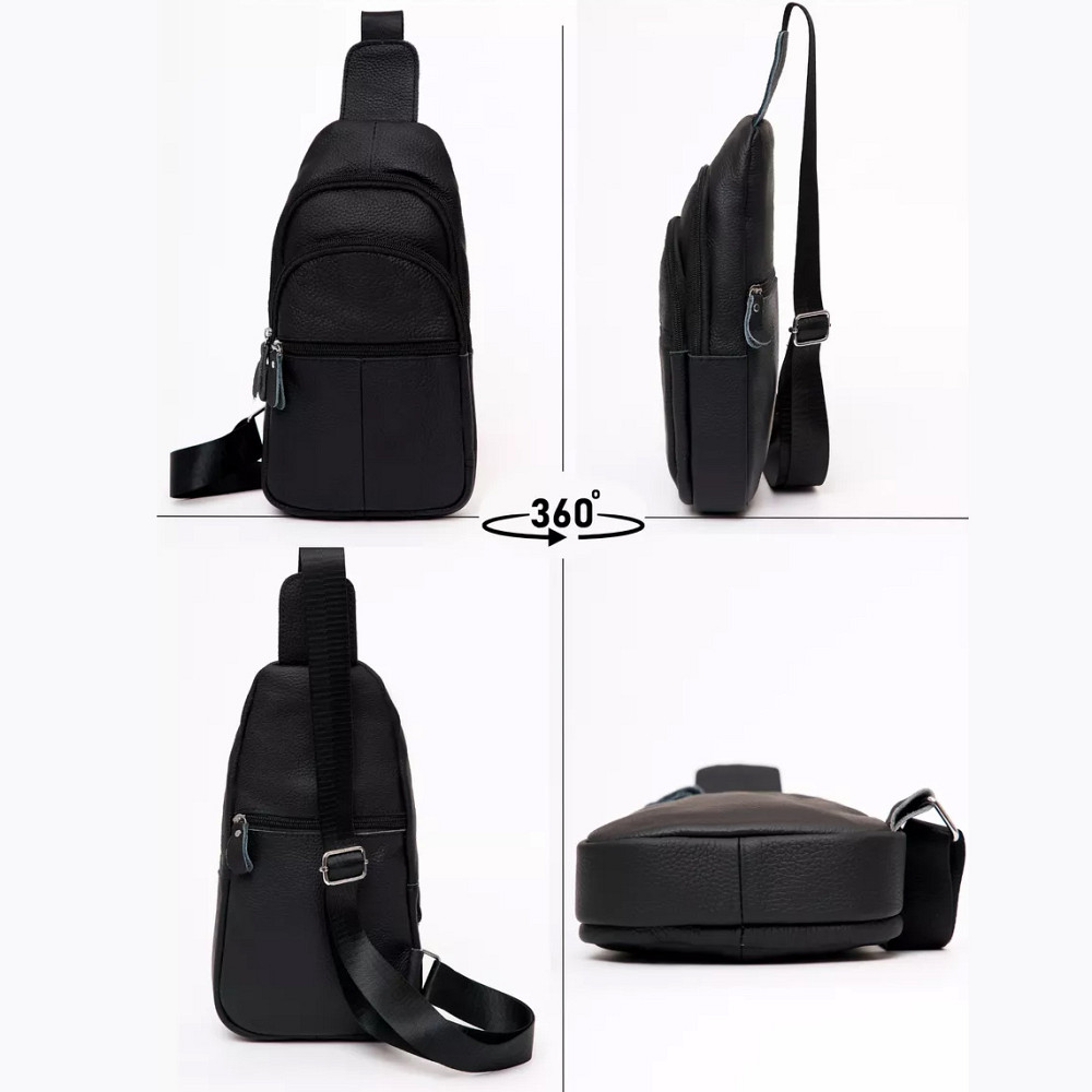 Сумка кросс-боди гладкая, Мужская плечевая сумка слинг, Мужские сумки через плечо YP-91 Львов - изображение 16