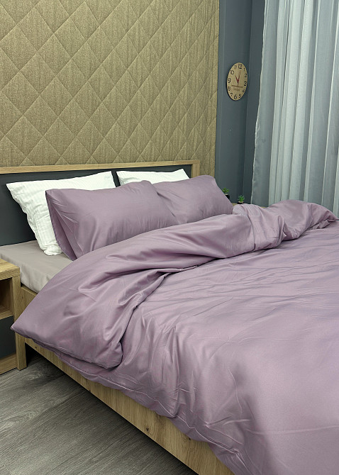 Комплект постельного белья, Decorator Nirvana Полуторный 145х215 лиловый с бежевым (88-025) Киев - изображение 5