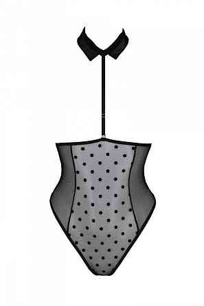 Эротическое боди Passion TRISHA BODY, XXL/XXXL, black, с открытыми чашками Sex Aura Киев