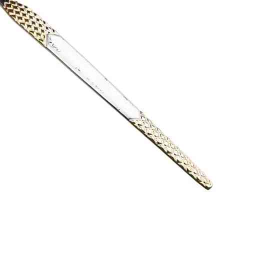 Набір десертних виделок 6 штук виделки десертні з нержавіючої сталі 15.5 см Срібло з золотом HP-20-40 Коломия