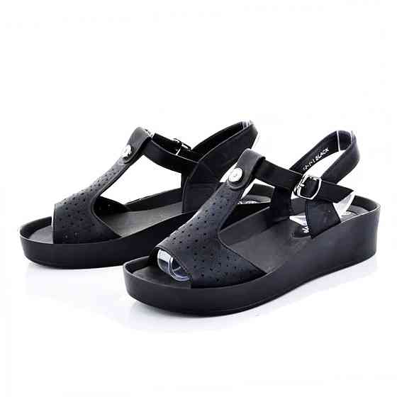 Жіночі Сандалі Босоножки на Танці Платформа Чорні літені (розміри: 37,38,39) - 1-1 Дніпро