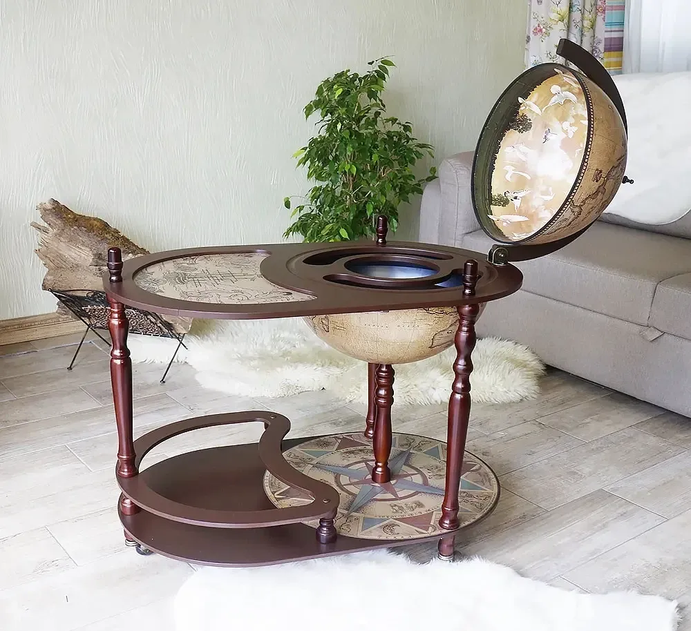 Глобус бар со столиком Зодиак кремовый сфера 42 см Гранд Презент mastersem Киев - изображение 2