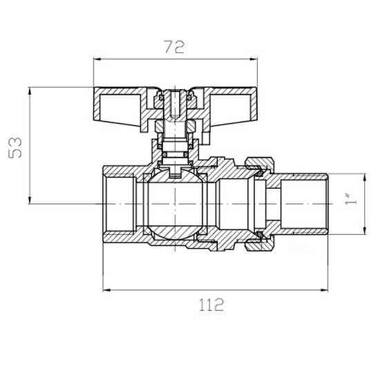 Кран с американкой Koer Extreme KE.227-25 - 1