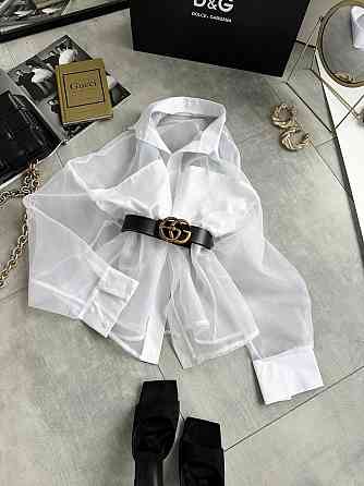 Женская стильная блуза из полупрозрачной органзы Одесса