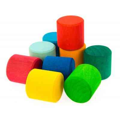 Конструктор Nic деревянный Разноцветный ролик (NIC523347) Вінниця