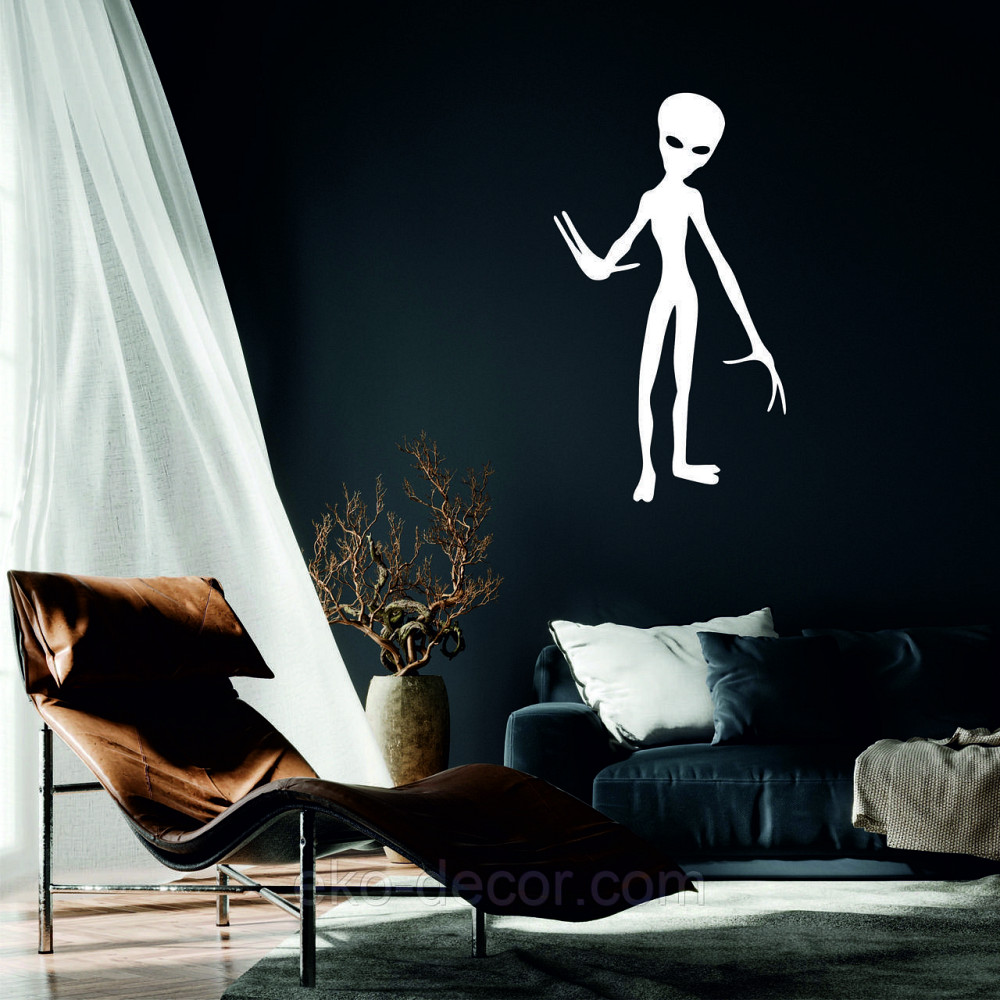 Декоративное настенное Панно «НЛО», Декор на стену 70*39 см, Белый Киев - изображение 1