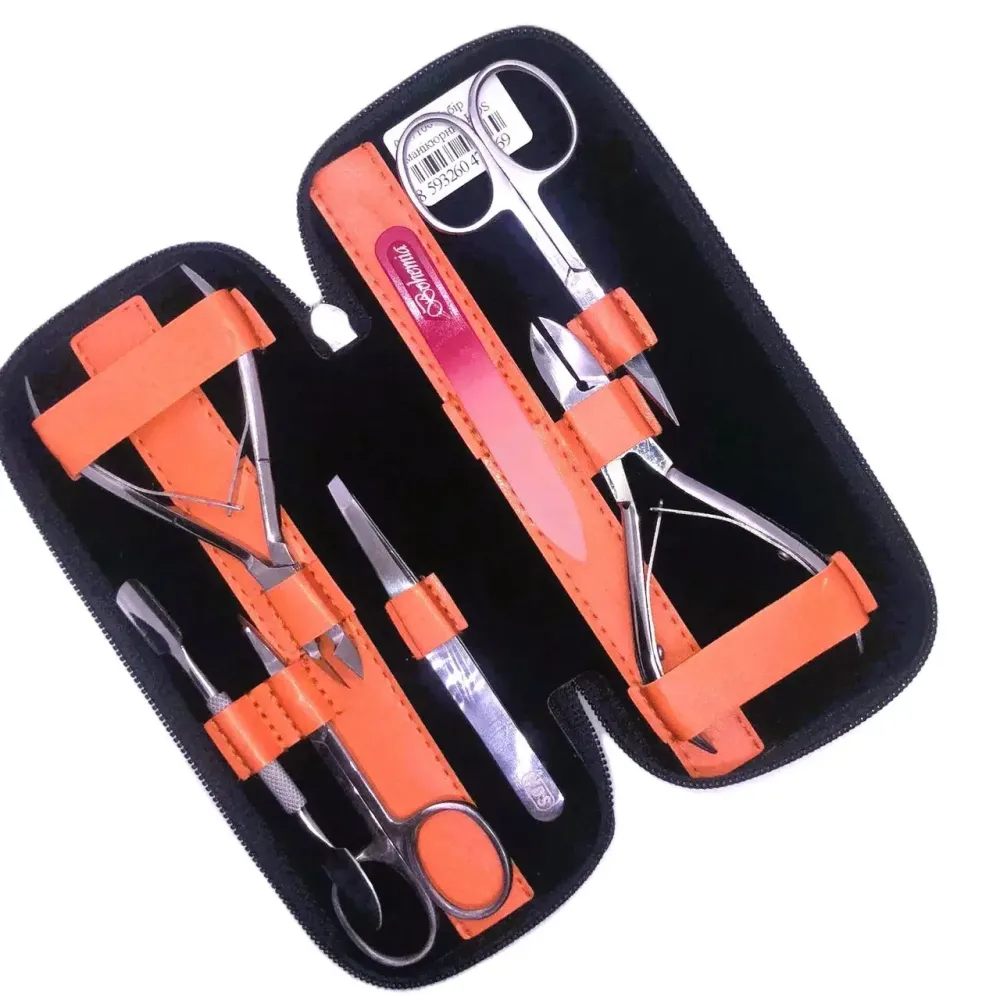 Маникюрный набор KDS маникюрно педикюрный (7 предметов) с хрустальной пилочкой Киев - изображение 4